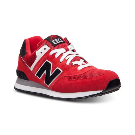 new balance 574 mens red